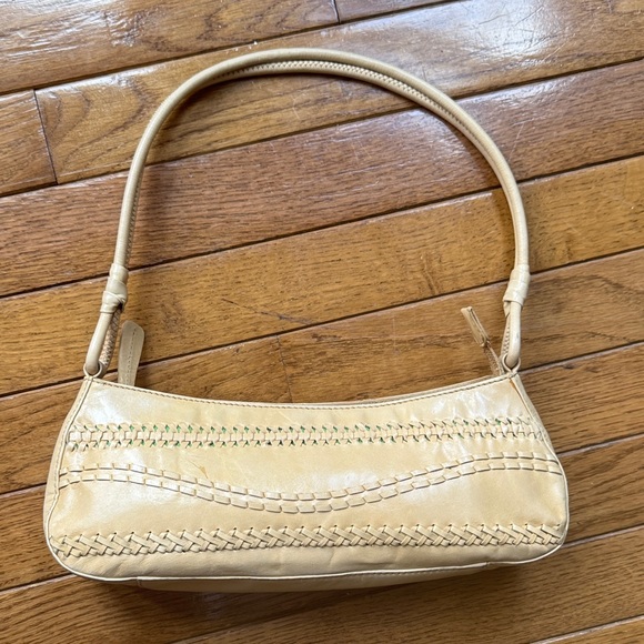 Sigrid Olsen Handbags - Sigrid Olsen Cream Woven-Trim Shoulder Bag